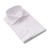 Fray Linen White Shirt with Round French Cuff - SARTALE