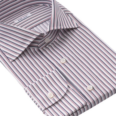 Fray Multicolor Striped Cotton Shirt - SARTALE