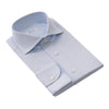 Fray Cotton and Hemp-Blend Light Blue Shirt with Round French Cuff - SARTALE