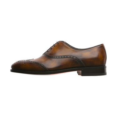 Bontoni "Favoloso" Four-Eyelet Oxford with Brogue Wingtip - SARTALE