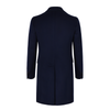 De Petrillo Single-Breasted Wool and Cashmere-Blend Cappotti Coat in Blue. Exclusively Made for Sartale - SARTALE