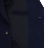 Einreihiger Cappotti-Mantel aus einer Woll-Kaschmir-Mischung in Blau. Exklusiv für Sartale hergestellt
