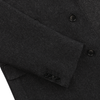 De Petrillo Single-Breasted Wool Cappotti Coat in Dark Grey. Exclusively Made for Sartale - SARTALE