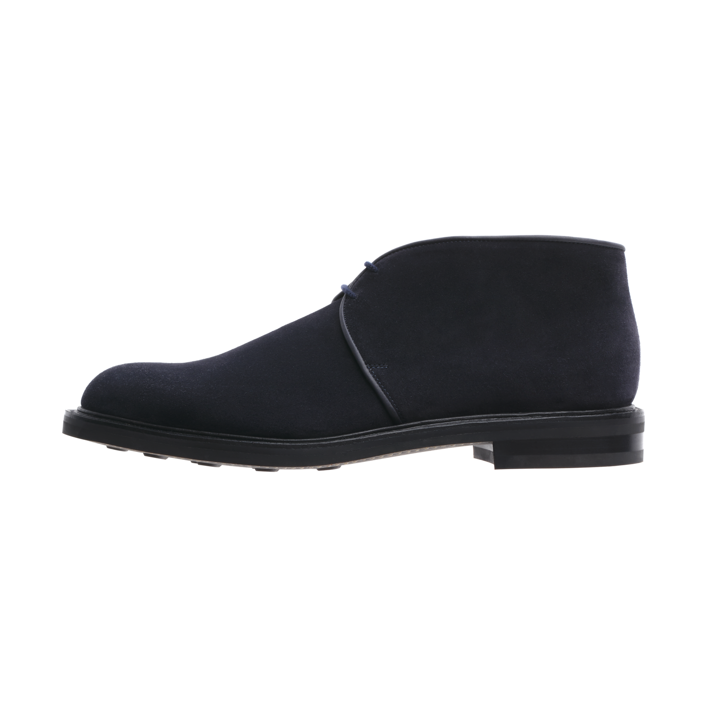 John Lobb Grove Two Eyelet Suede Chukka Boot in Navy Blue SARTALE
