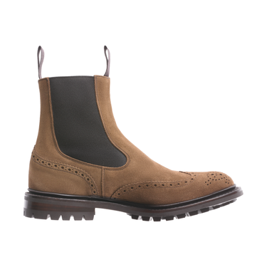 Tricker's "Henry" Suede Slip-On Chelsea Boots - SARTALE