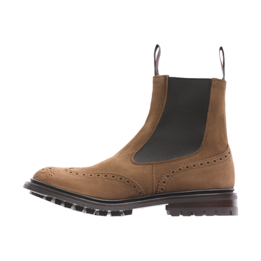 Tricker's "Henry" Suede Slip-On Chelsea Boots - SARTALE