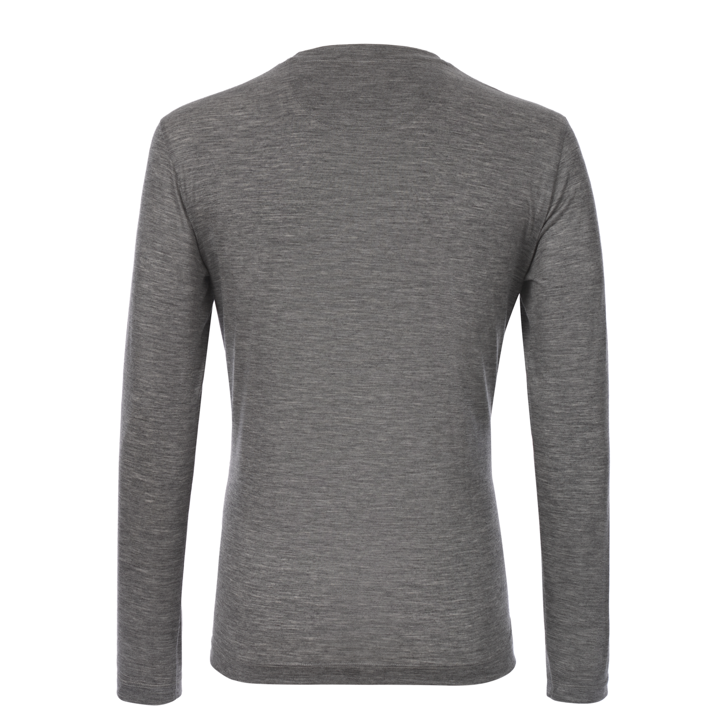 Marco Pescarolo Crew-Neck Cashmere Long Sleeve T-Shirt in Light Grey - SARTALE