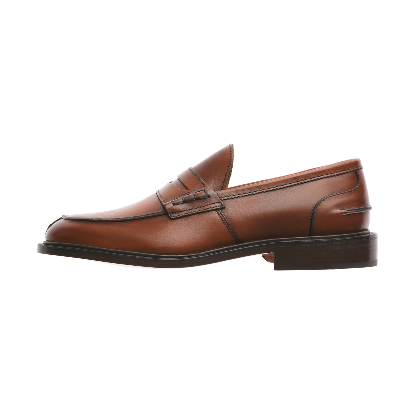 Tricker's "James" Leather Penny Loafer in Brown - SARTALE