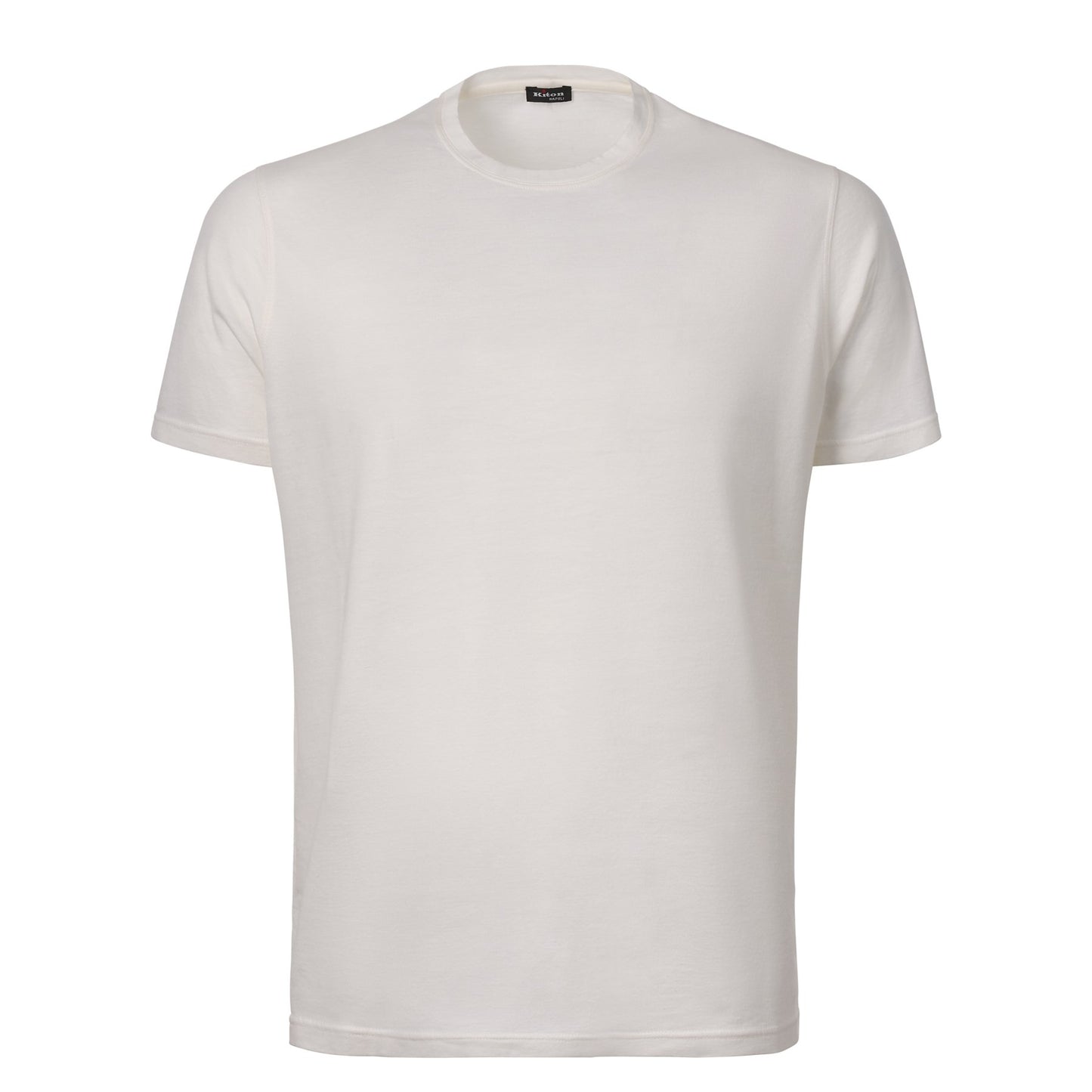 Kiton Crew-Neck Cotton and Cashmere-Blend T-Shirt in White - SARTALE
