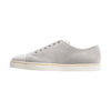 "Levah" Suede and Leather Sneakers in Light Grey