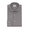 Luigi Borrelli Twill-Cotton Checked Shirt in Brown - SARTALE