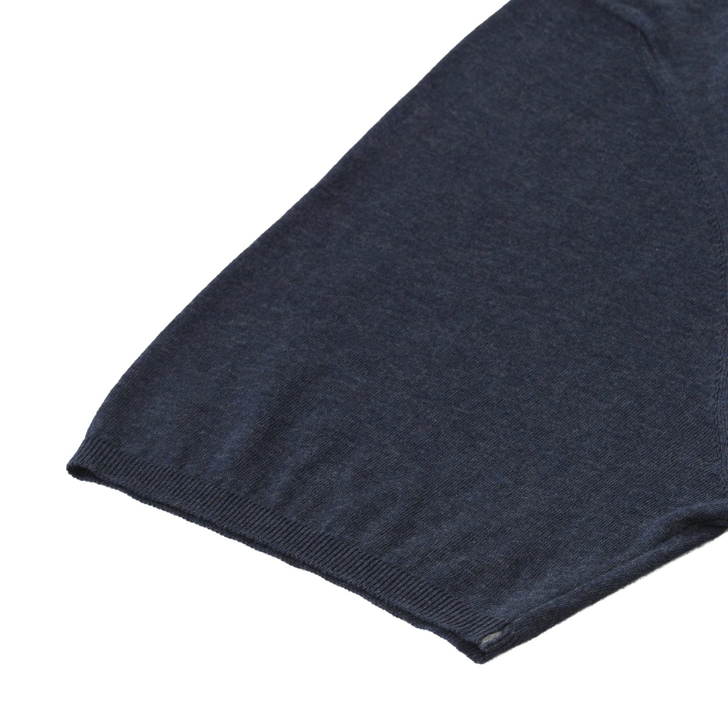 Fioroni Crew-Neck Cotton Denim Blue T-Shirt - SARTALE
