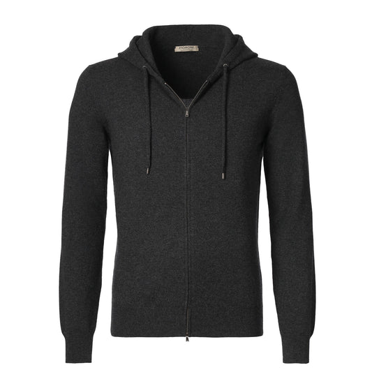Fioroni Wool Silk and Cashmere-Blend Zip-Up Hoodie - SARTALE