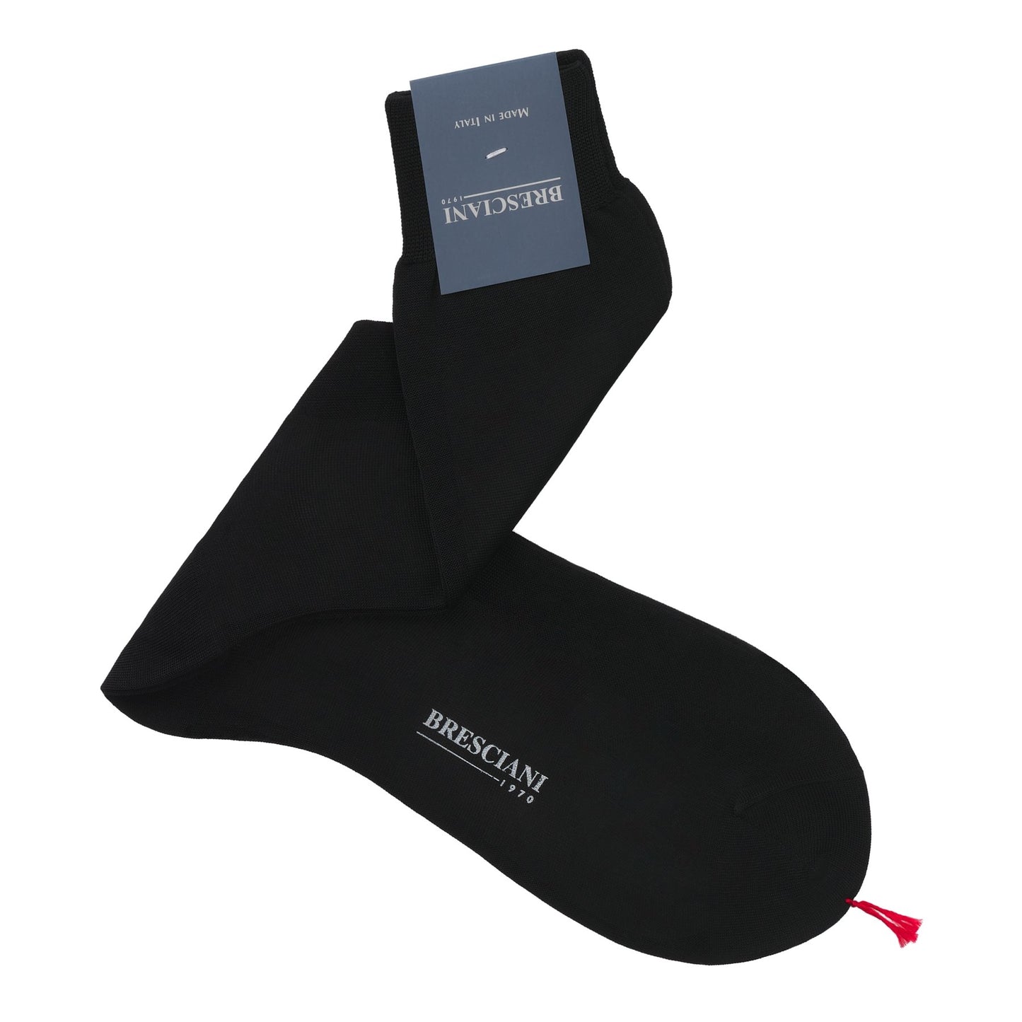 Bresciani Cotton Socks in Black - SARTALE