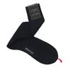 Bresciani Ribbed Cashmere and Silk-Blend Socks in Dark Blue - SARTALE