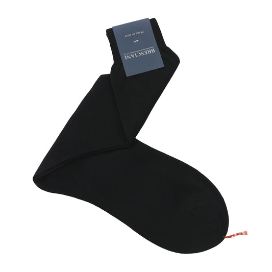 Bresciani Cotton and Silk-Blend Socks in Black - SARTALE