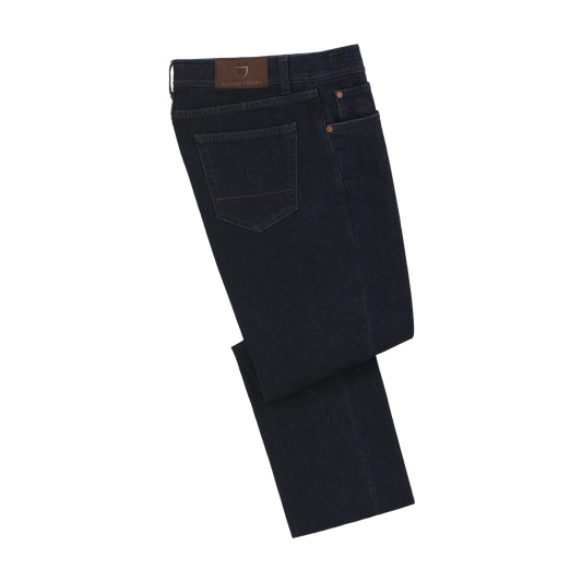 Slim-Fit Jeans mit 5 Taschen aus Stretch-Baumwolle in Blau