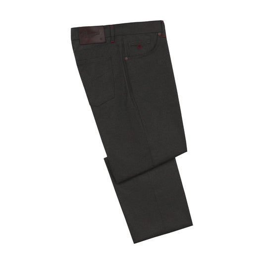 Marco Pescarolo Regular-Fit Stretch-Cashmere Trousers in Greyish Green - SARTALE