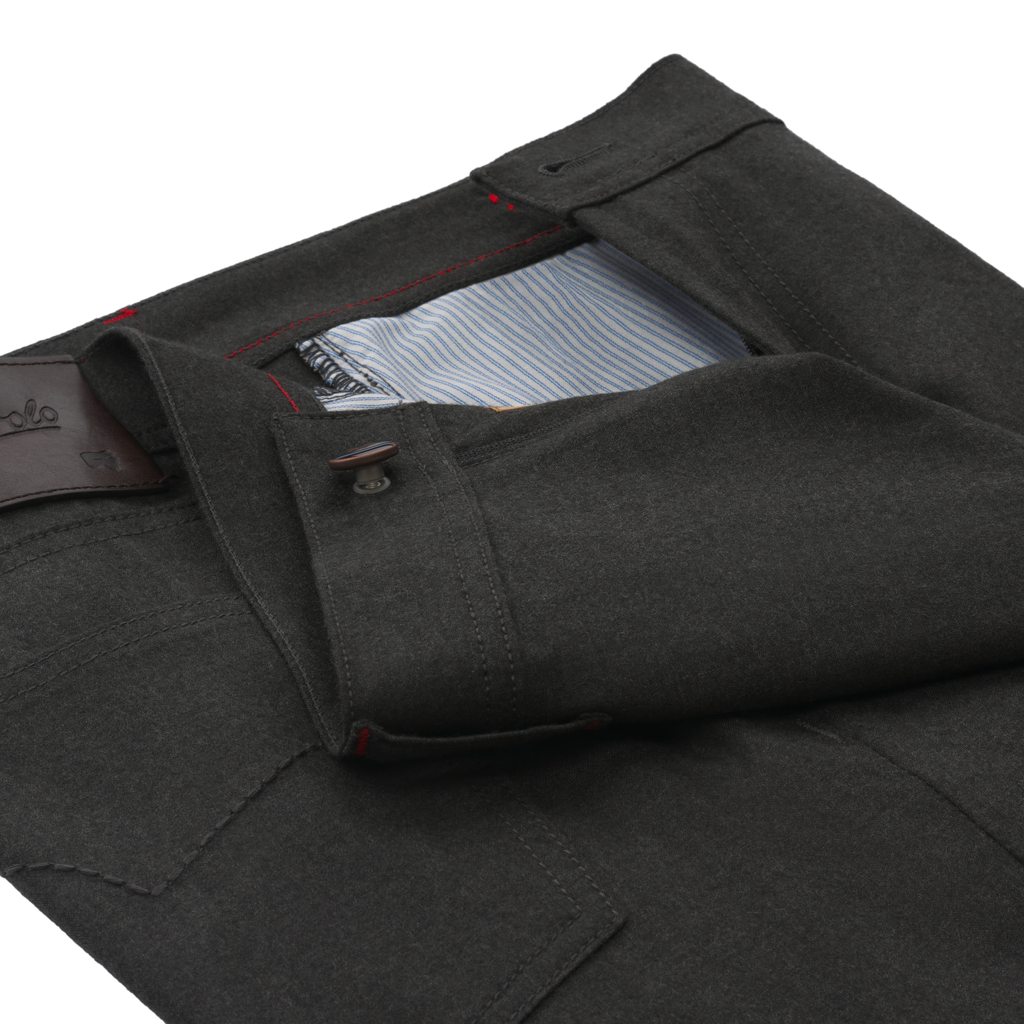 Marco Pescarolo Regular-Fit Stretch-Cashmere Trousers in Greyish Green - SARTALE
