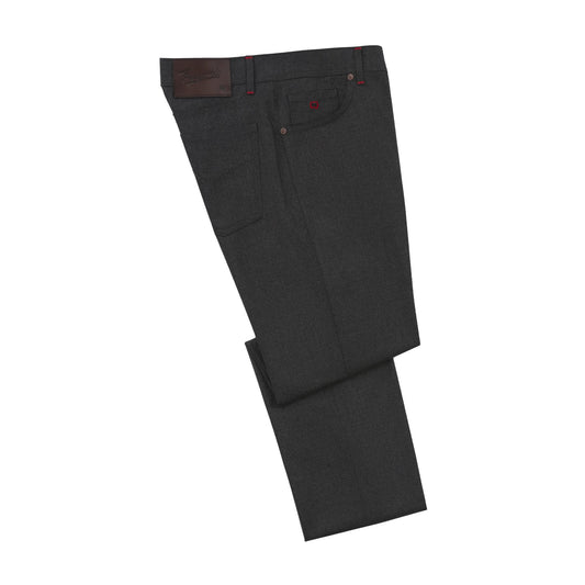 Marco Pescarolo Regular-Fit Stretch-Cashmere Trousers in Dark Grey - SARTALE