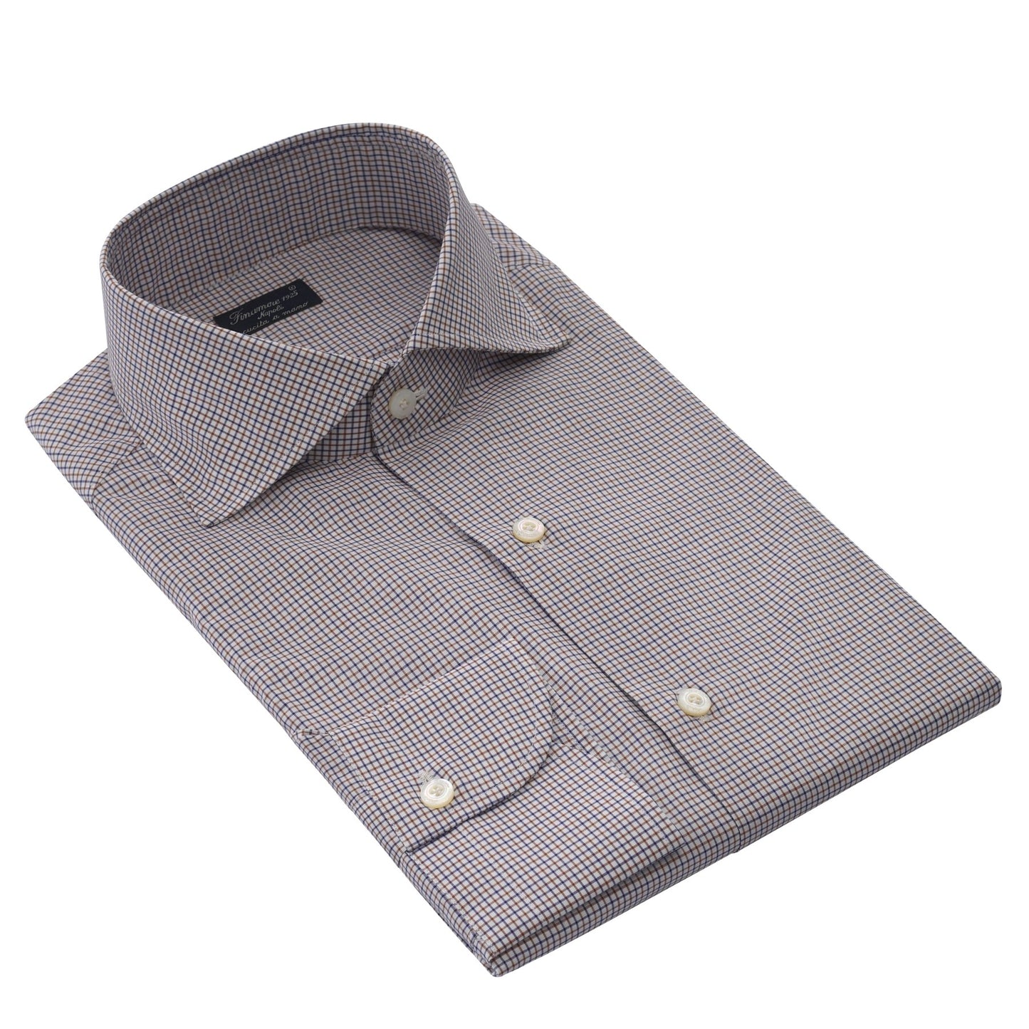 Finamore Tattersall Multicolor Cotton Shirt - SARTALE