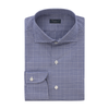 Finamore Checked Cotton Shirt in Blue - SARTALE