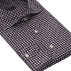 Finamore Checked Cotton Shirt in Brown - SARTALE