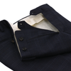 Single-Breasted Plaid-Check Wool Suit in Dark Blue. Exclusively Made for Sartale