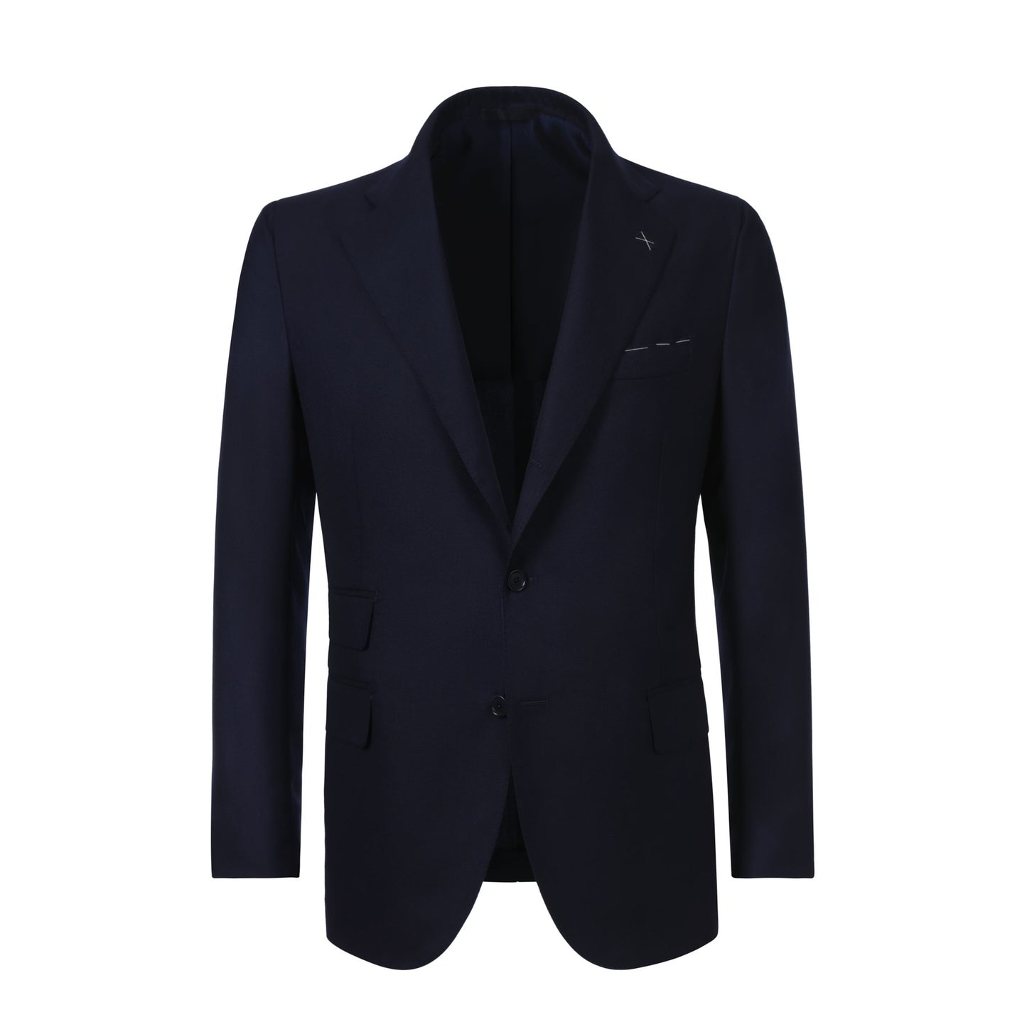 De Petrillo Single-Breasted Wool and Cashmere-Blend Suit in Dark Blue. Exclusively Made for Sartale - SARTALE
