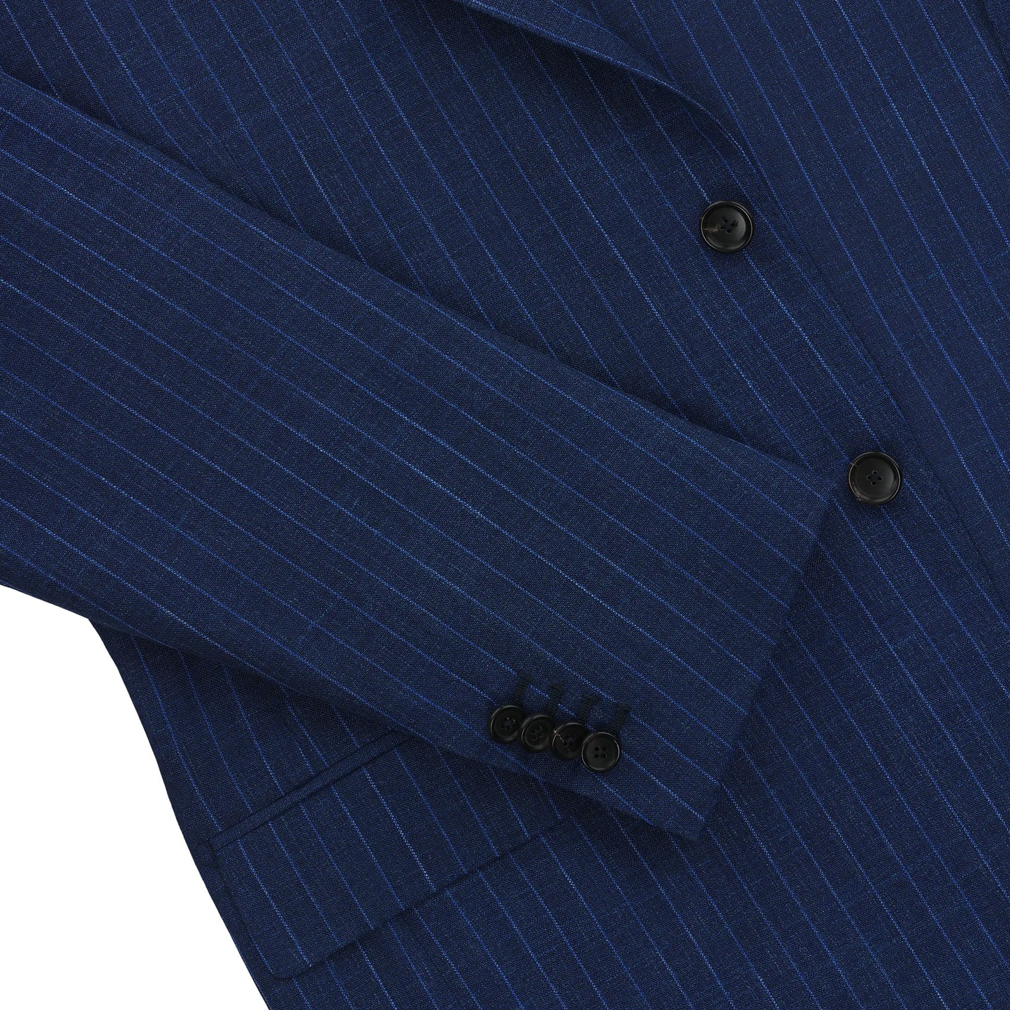 Single-Breasted Wool-Blend Suit in Royal Blue