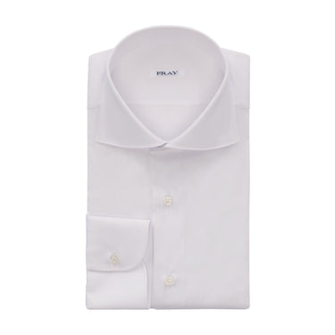 Fray Cotton-Blend White Shirt - SARTALE
