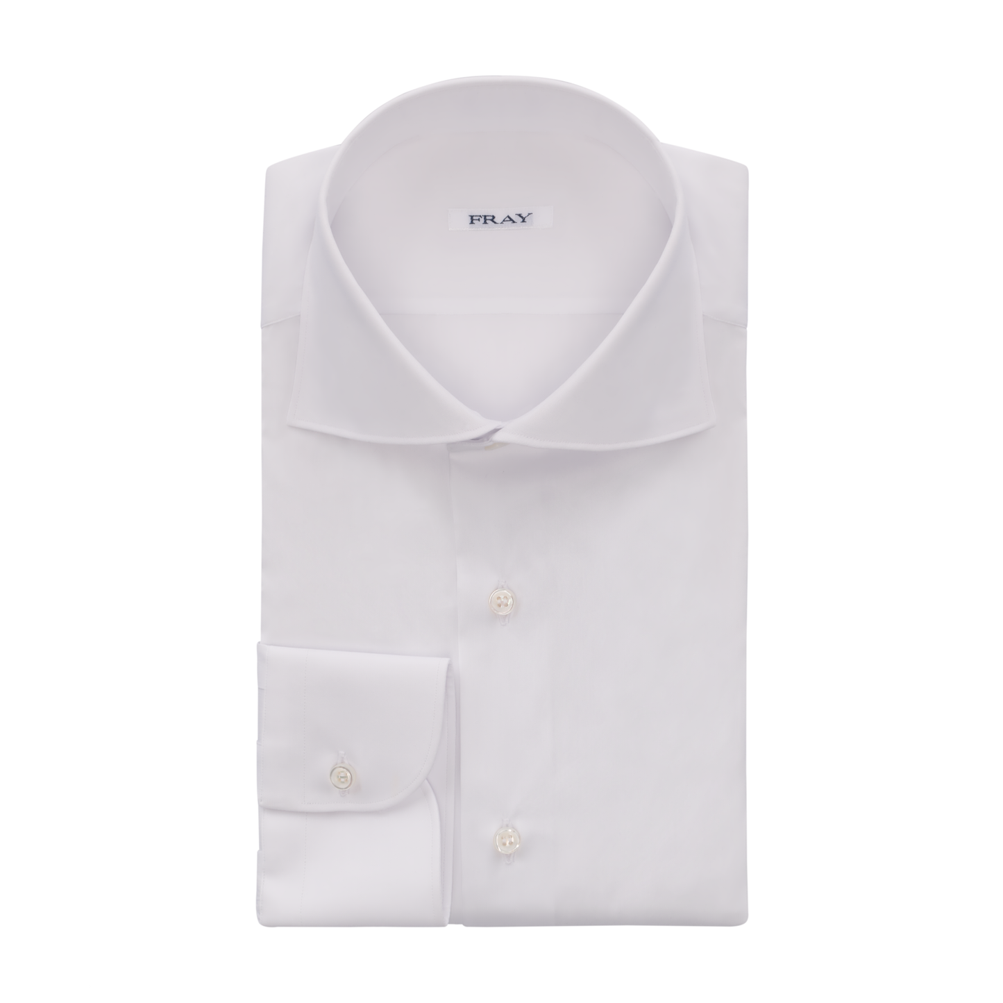 Fray Stretch-Cotton White Shirt - SARTALE