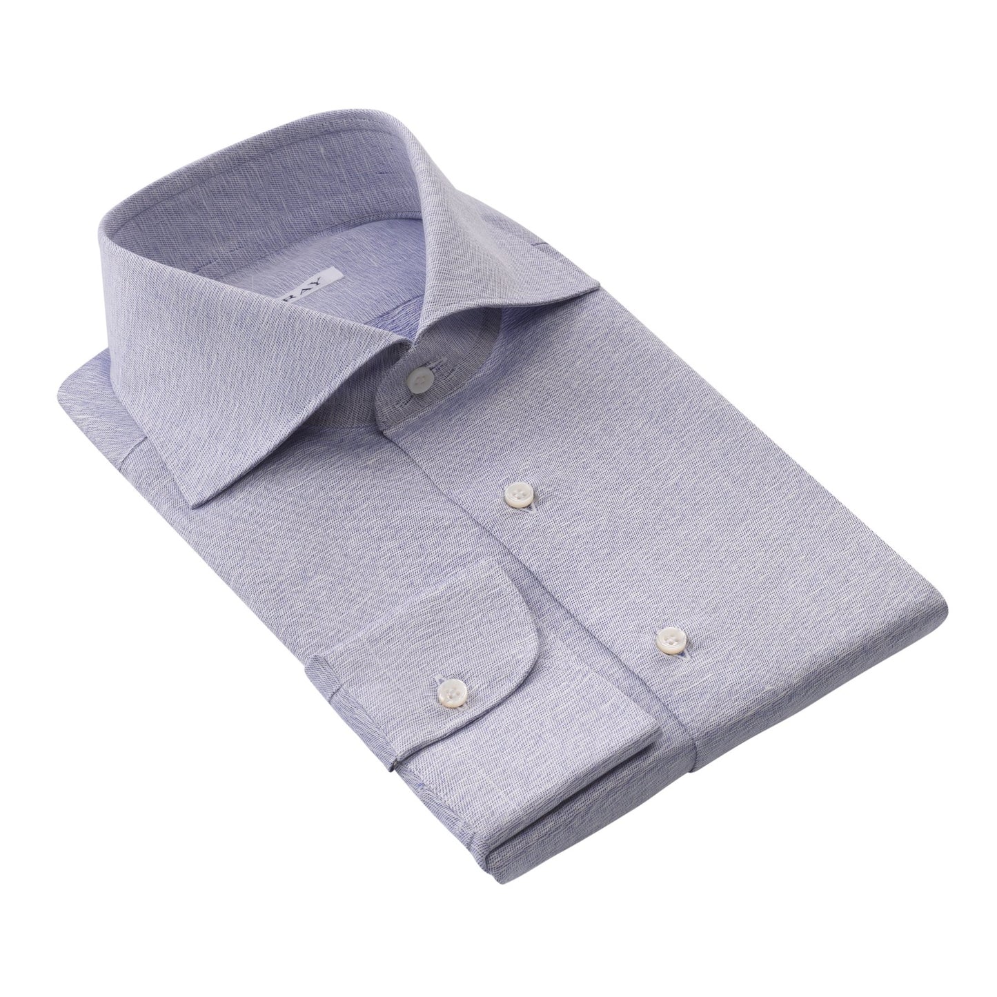 Fray Cotton and Hemp-Blend Shirt in Light Blue - SARTALE