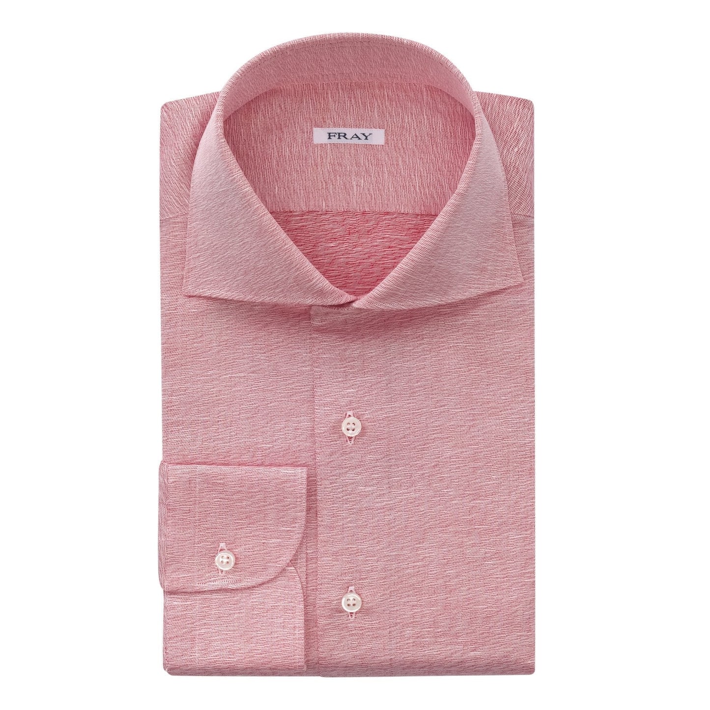 Fray Cotton and Hemp-Blend Shirt in Pink - SARTALE