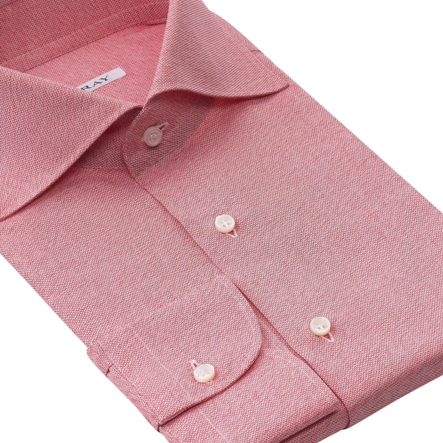 Fray Cotton Shirt in Pink - SARTALE