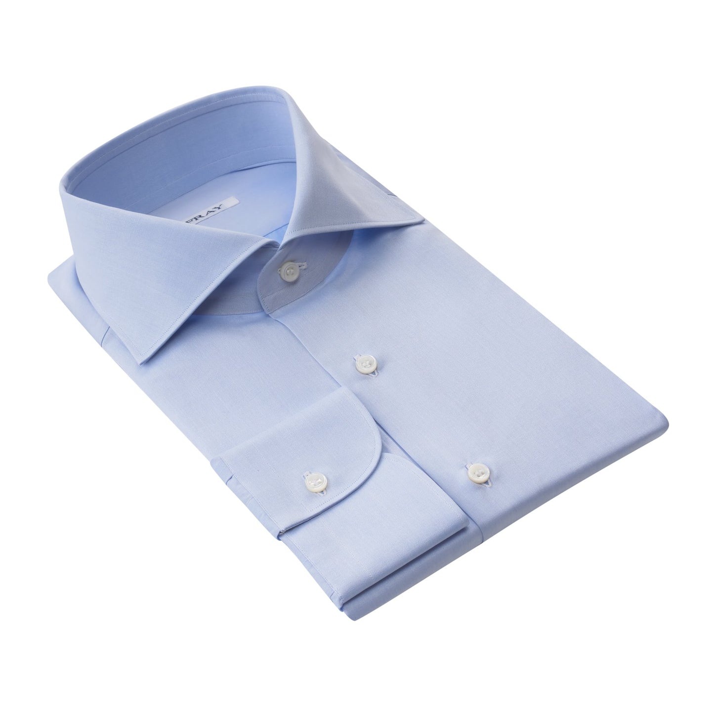Fray Classic Cotton Dress Shirt in Light Blue - SARTALE