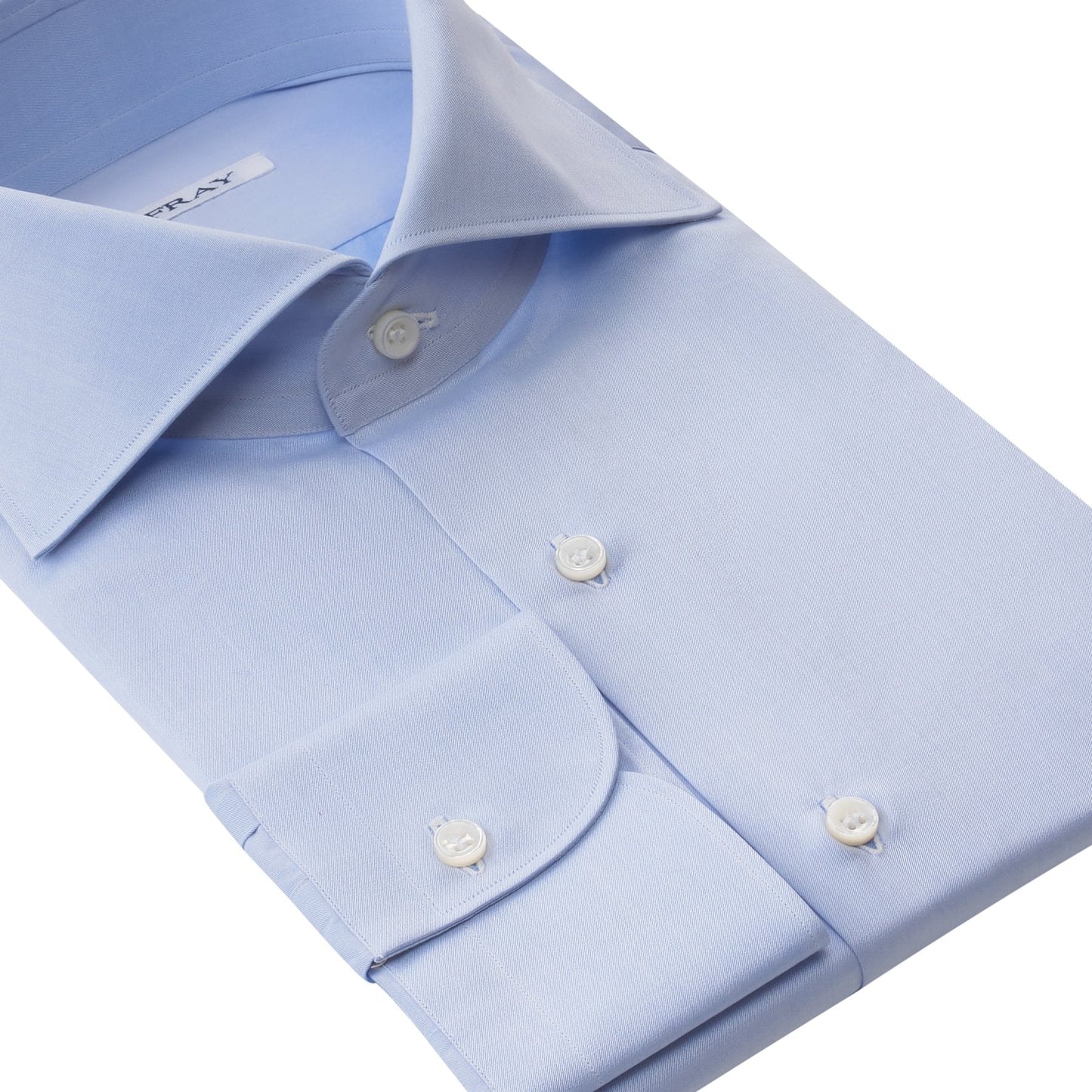 Fray Classic Cotton Dress Shirt in Light Blue - SARTALE