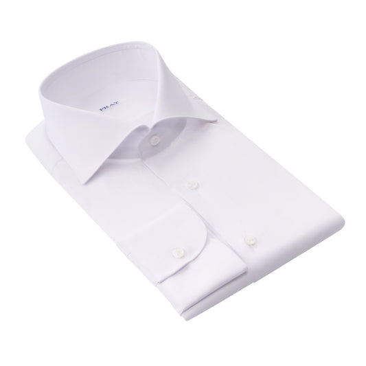 Fray Stretch-Cotton White Shirt - SARTALE