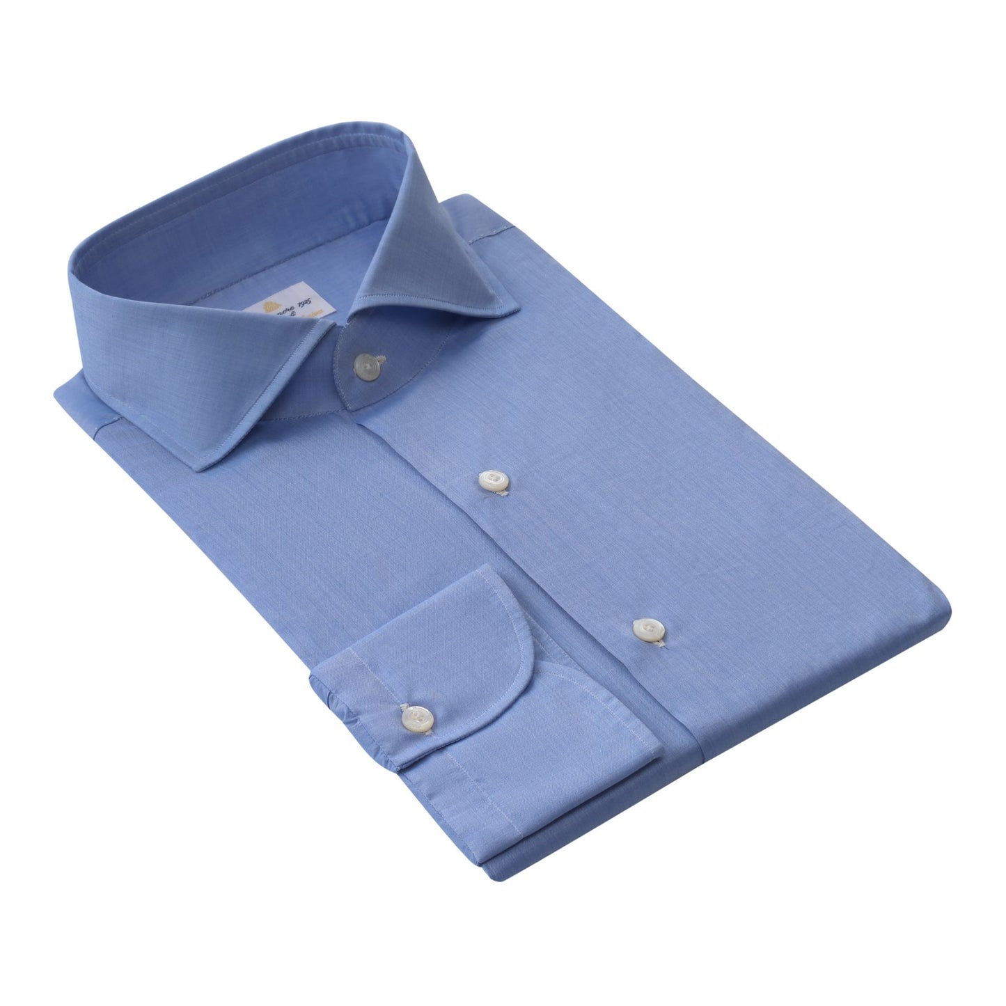 Finamore Handmade Classic Cotton Shirt in Blue - SARTALE