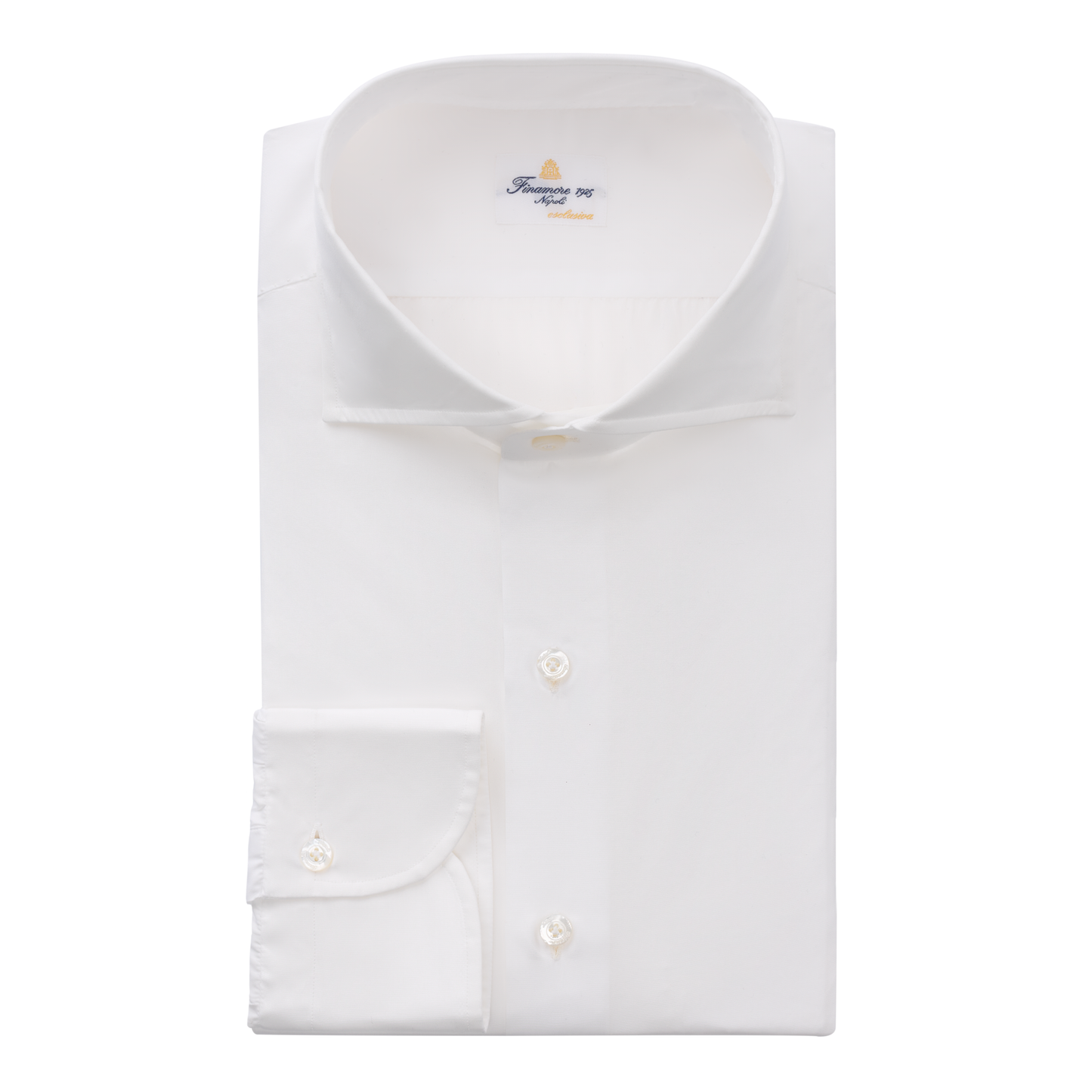 Finamore Finest Alumo-Cotton Shirt in White - SARTALE