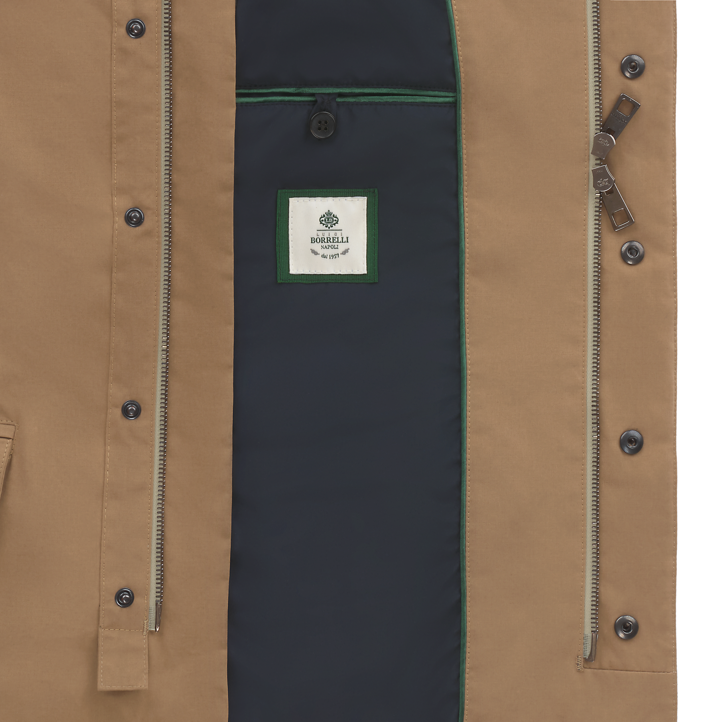 Luigi Borrelli Hooded Cotton-Blend Jacket in Beige - SARTALE