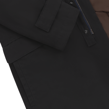 Luigi Borrelli Hooded Cotton-Blend Jacket in Dark Blue - SARTALE