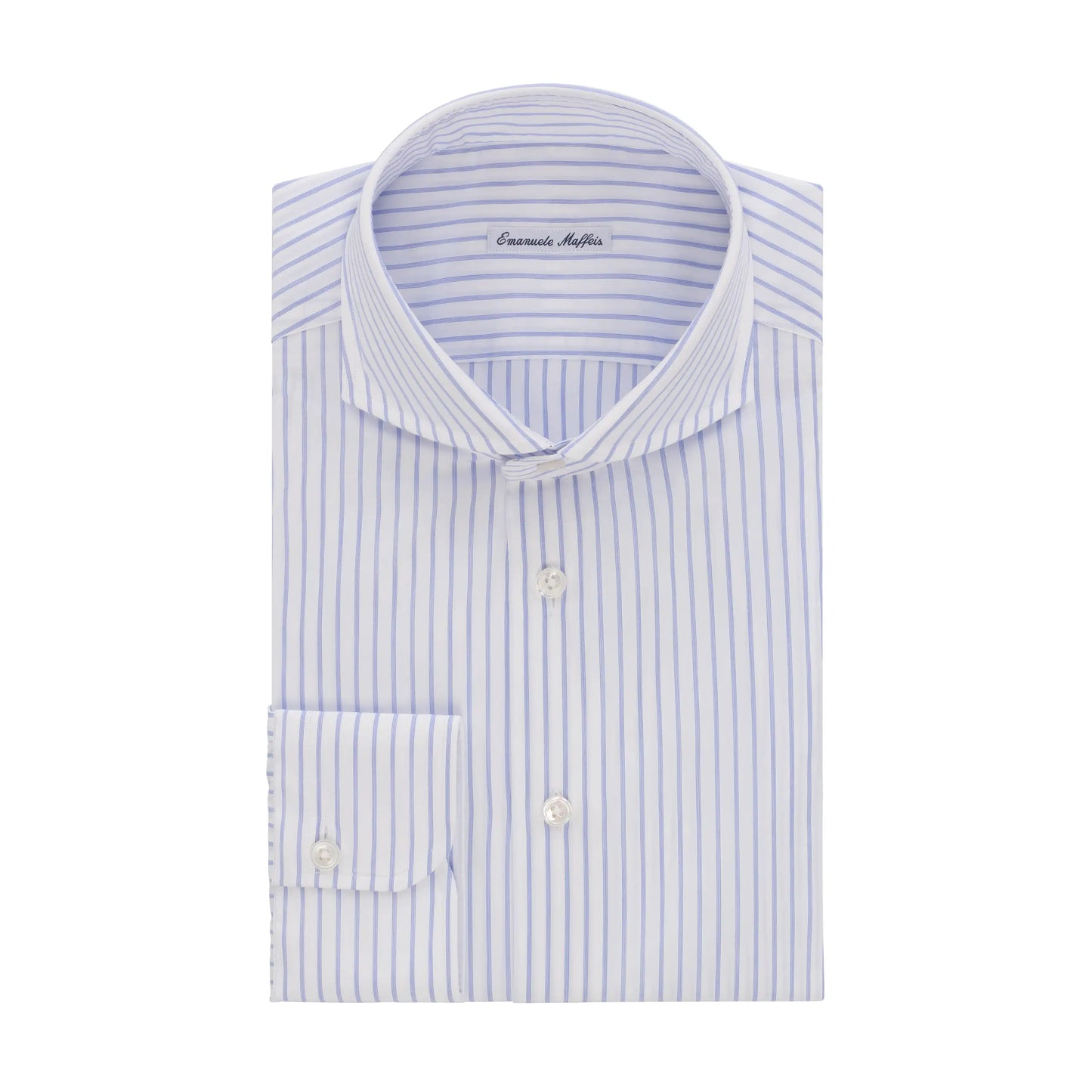 Striped Cotton Blue and White Shirt