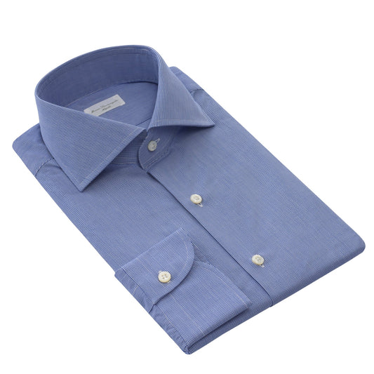 Maria Santangelo Micro-Check Cotton Shirt in Blue - SARTALE