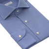 Maria Santangelo Micro-Check Cotton Shirt in Blue - SARTALE