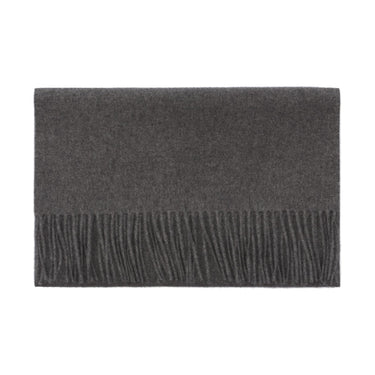 Piacenza Cashmere Fringed Cashmere Scarf in Grey - SARTALE