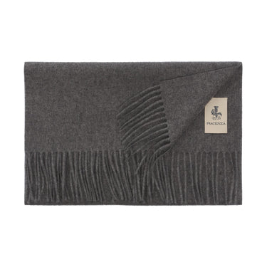 Piacenza Cashmere Fringed Cashmere Scarf in Grey - SARTALE