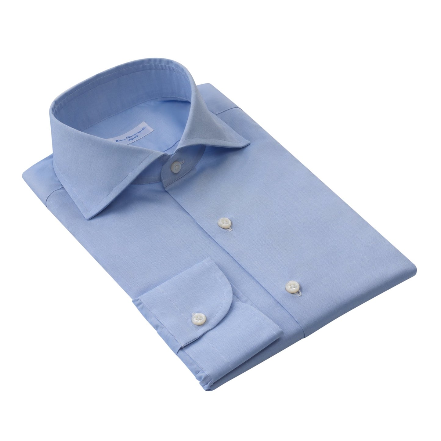 Maria Santangelo Classic Cotton Dress Shirt in Light Blue - SARTALE