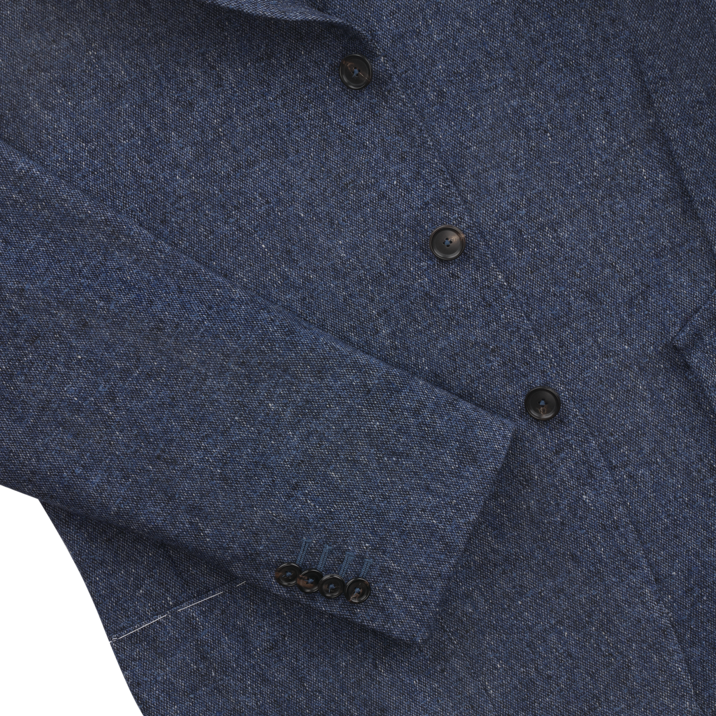 De Petrillo Single-Breasted Virgin Wool Jacket in Blue. Exclusively Made for Sartale - SARTALE