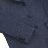 De Petrillo Single-Breasted Virgin Wool Jacket in Blue. Exclusively Made for Sartale - SARTALE